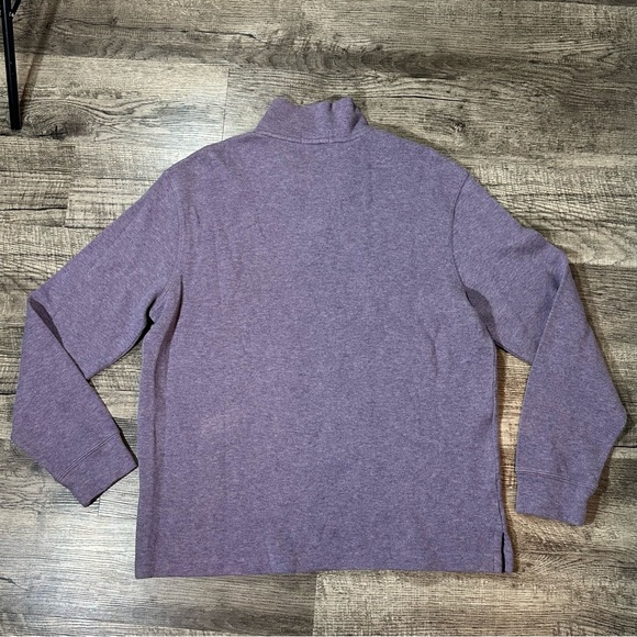 Men’s RALPH LAUREN POLO Heather Purple 1/4 Zip Up Pullover L - Picture 7 of 7